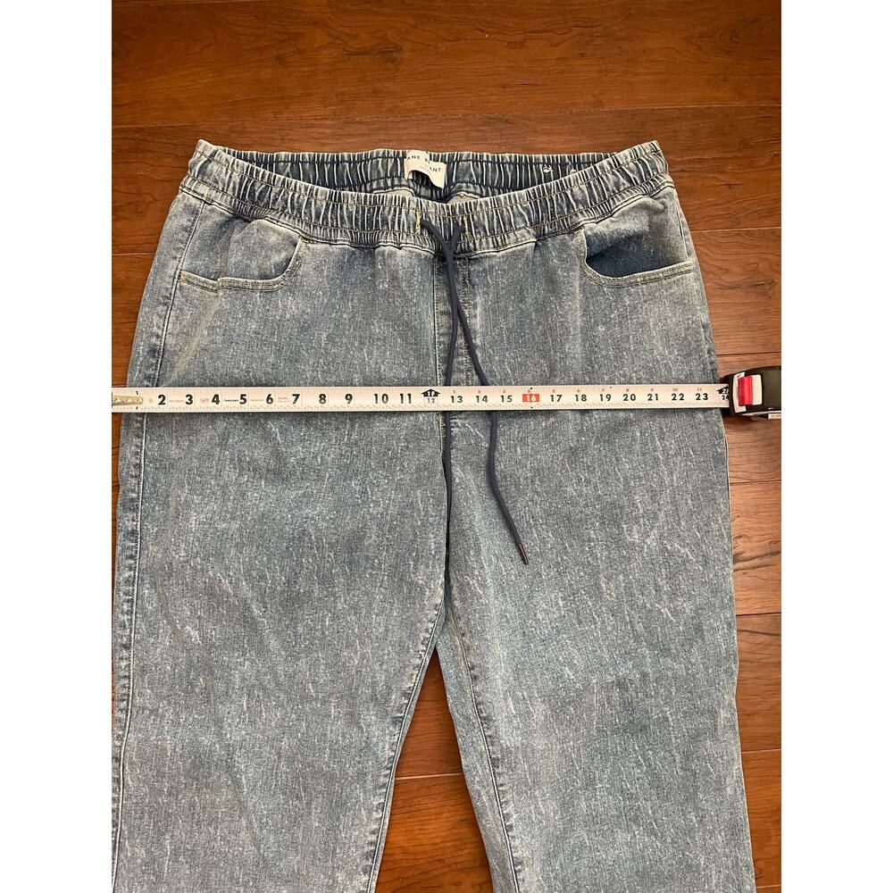Lane Bryant Jeans Women’s 18 Blue Denim Stretch Drawstring Waistband Relaxed - Picture 8 of 10